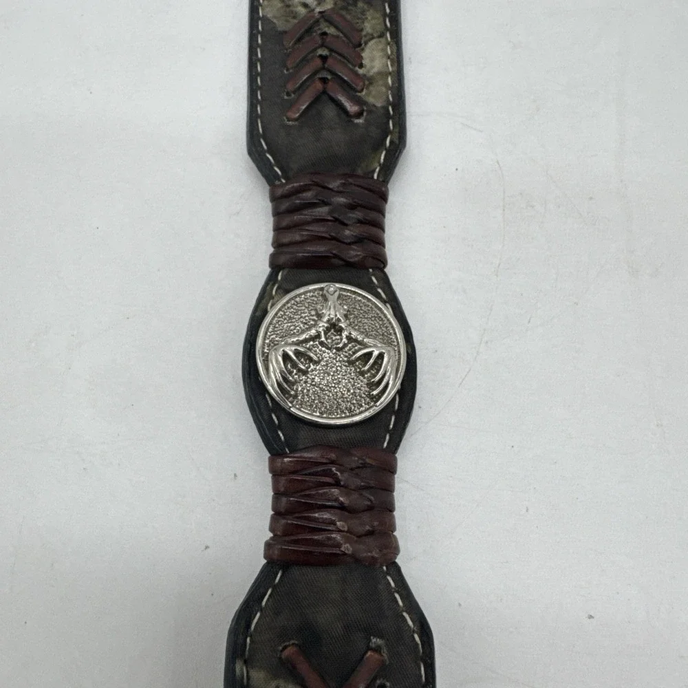 Nocona Western‎ Boys Belt Leather  Brown Camo N44190222 Size 20